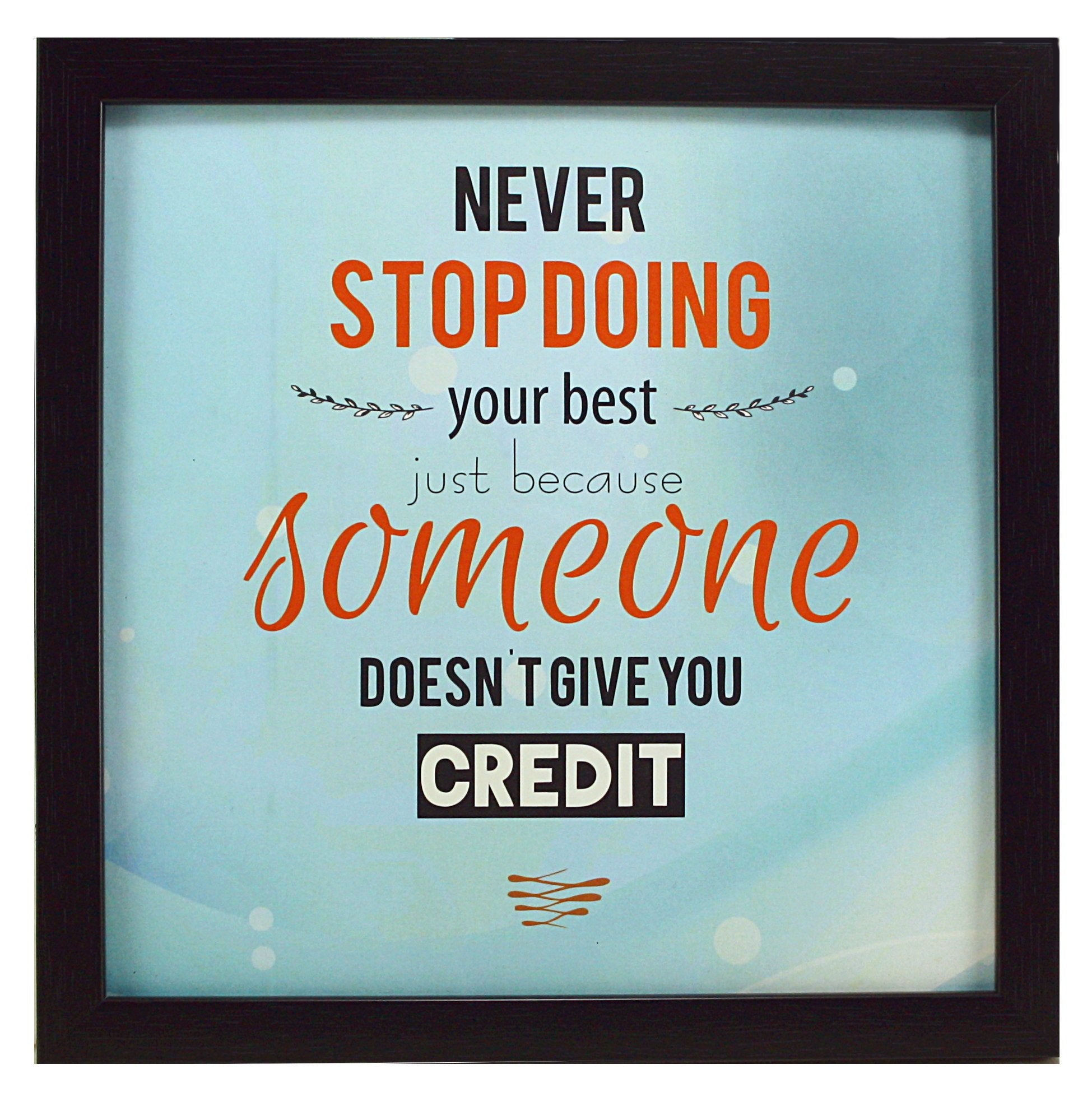 Indianara 3 Piece Set of Framed Wall Hanging Motivational Office Decor Art Prints 8.7 INCH X 8.7 INCH Without Glass